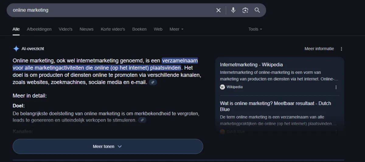 ai-overview-voor-de-zoekterm-online-marketing