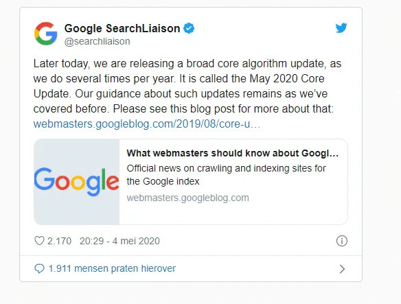 google-algoritme-update